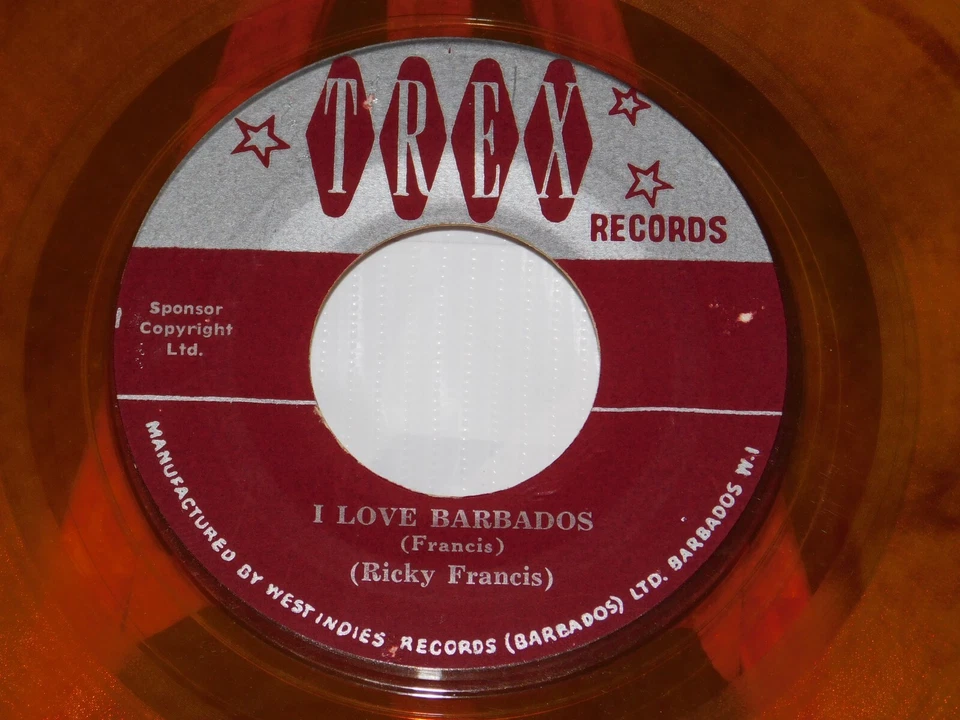 Ricky Francis Lost My Heart In Barbados I Love Barbados 45 Rare Reggae Calypso - Image 2 of 3