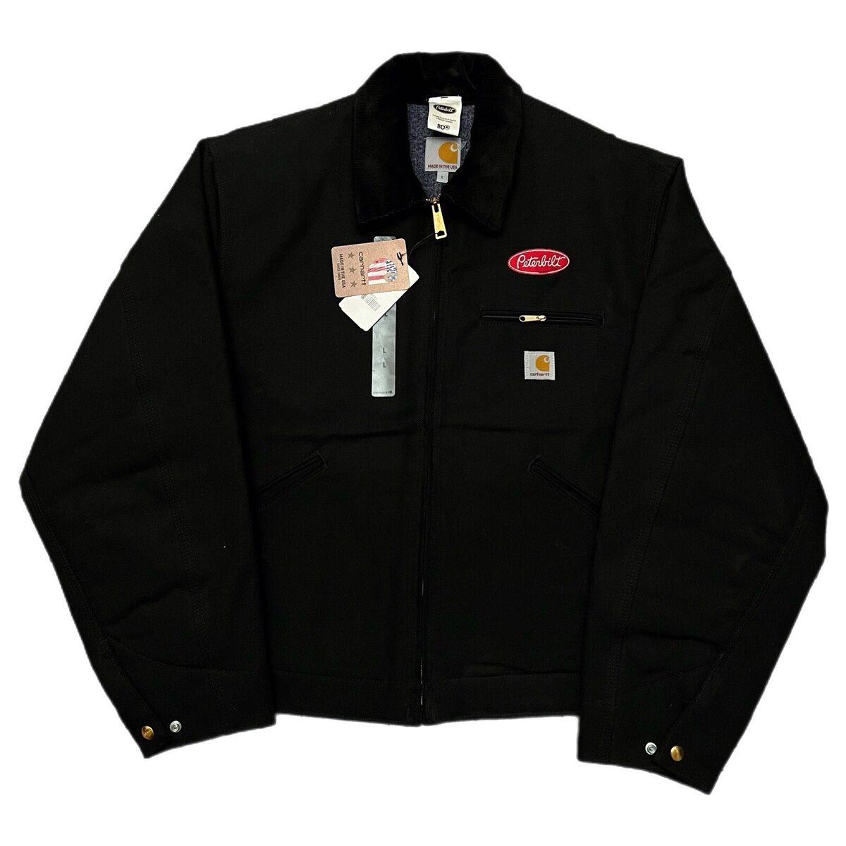 Vintage 90's Carhartt J001 BLK Canvas Corduroy Blanket-Lined Vintage 90's Carhartt J001 BLK Canvas Corduroy Blanket-Lined