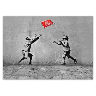 Vlies Fototapete Tapete Wandbild Banksy No Ball Games Nr. H2941_TV