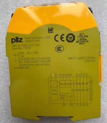 New 750106 PILZ PNOZ s6 24VDC 750106 Safety Relay