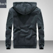 Herren Dick Kapuzenjacke Sweatshirt Fleecejacke Kapuzenpullover Warm Winter 8XL