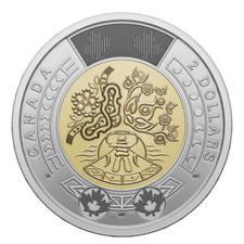 2023 National Indigenous Peoples Day Non-Colored CANADA 2 Dollar Toonie UNC Coin