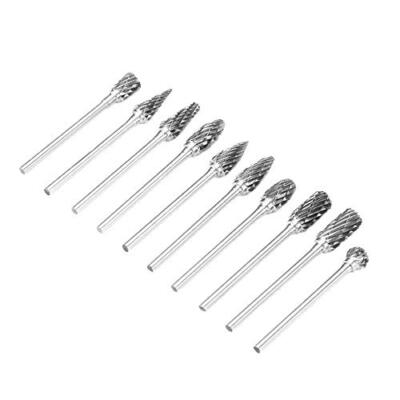 Set 10 Frese Rotative In Carburo - Gambo 6mm, Per Legno, Metallo, Incisione