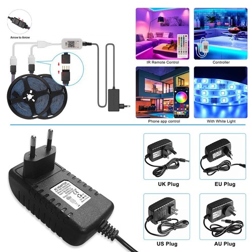 LED Strip Lights RGB Music Bluetooth Remote Control Flexible Lamp Party Bar Home - Picture 11 of 12