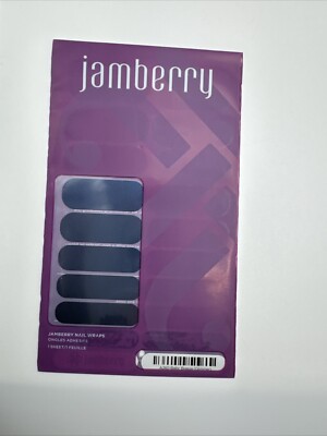 Jamberry Nail Wraps Baltic Breeze (glimmer) Full sheet (blue metallic)