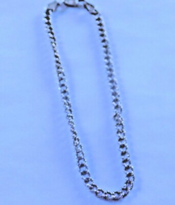 アクセサリー TEXTURED CHAIN BRACELET 925 925 Sterling Silver Textured Chain Bracelet Unique 7.5