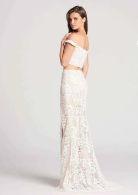 open lace back dress Trickz N' Treatz 80s Prom Dress Costume Set