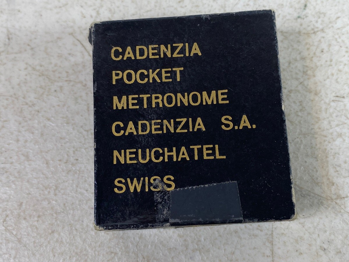 Cadenzia SA 150173 Pocket Metronome Neuchatel Swiss 34B5 | eBay