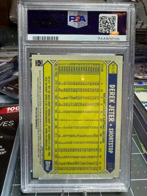 Derek Jeter - 2022 Topps Update Silver Pack - Red Refractor /5 - PSA 10 - POP 1 - Image 2 of 3