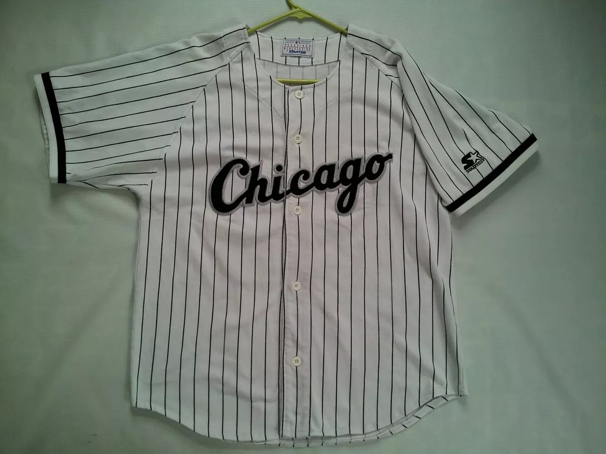 VINTAGE STARTER CHICAGO WHITE SOX #35 FRANK THOMAS ALL SEWN JERSEY