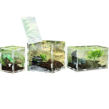 Acrylic Reptile Terrarium Climbing Pet Breeding Box Lizards Turtle Feeding Tank