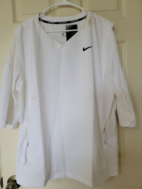 Nike Baseball 897383 White 3/4 Sleeve 