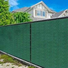 Green Fence Privacy Screen 50ft Shade Cover Heavy Duty Windscreen Backyard Fence