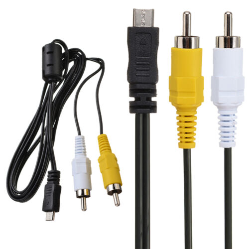cortar a tajos Son mosquito Cable adaptador micro USB macho a 2 RCA AV cable cable de audio de video  cable para teléfono móvil* | eBay