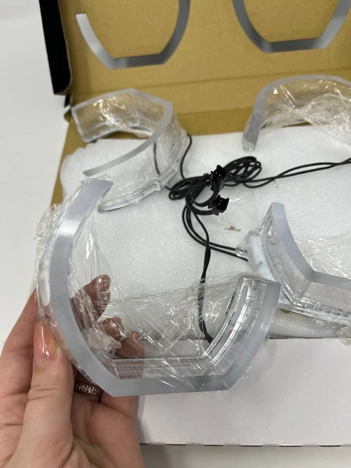 For BMW LED Evolution F 3D Angel Eyes Halo Rings RCD-100308BE - Image 4 of 4