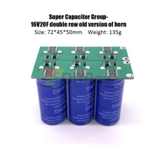 Farad Capacitor 2.7-16V 2.7V-120F Super Capacitor+ Protection Board -16V-20F