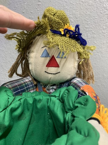 Vintage 90er Kürbis Vogelscheuche Halloween Bonboniere - Bild 6 von 9