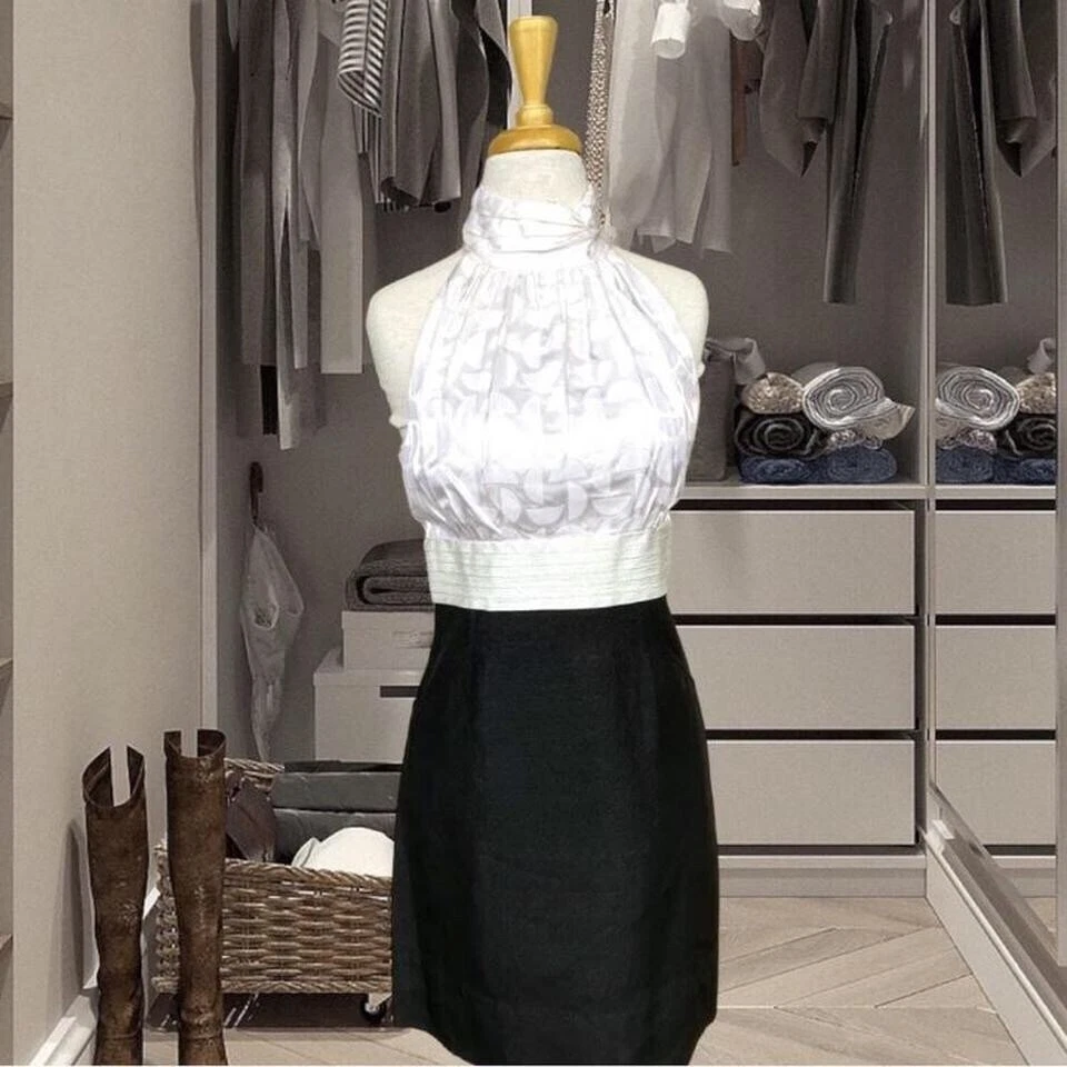 Mini vestido de esmoquin Shoshanna mezcla de seda nuevo con etiquetas Foto 4 de 4