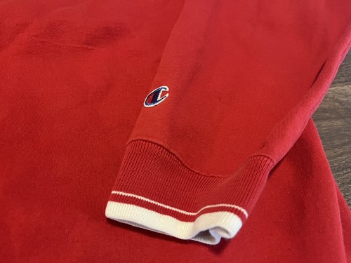 Sudadera Wisconsin Badgers Champion Roja Parcial con Cremallera 2XL XXL - Imagen 3 de 8