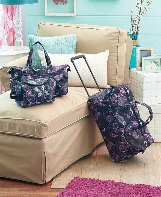 luggage set with toiletry bag