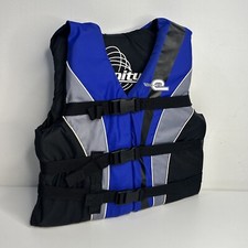 Infinity Youth Life Vest 50-90 lbs Swimming Boating Jacket Kid Black Blue