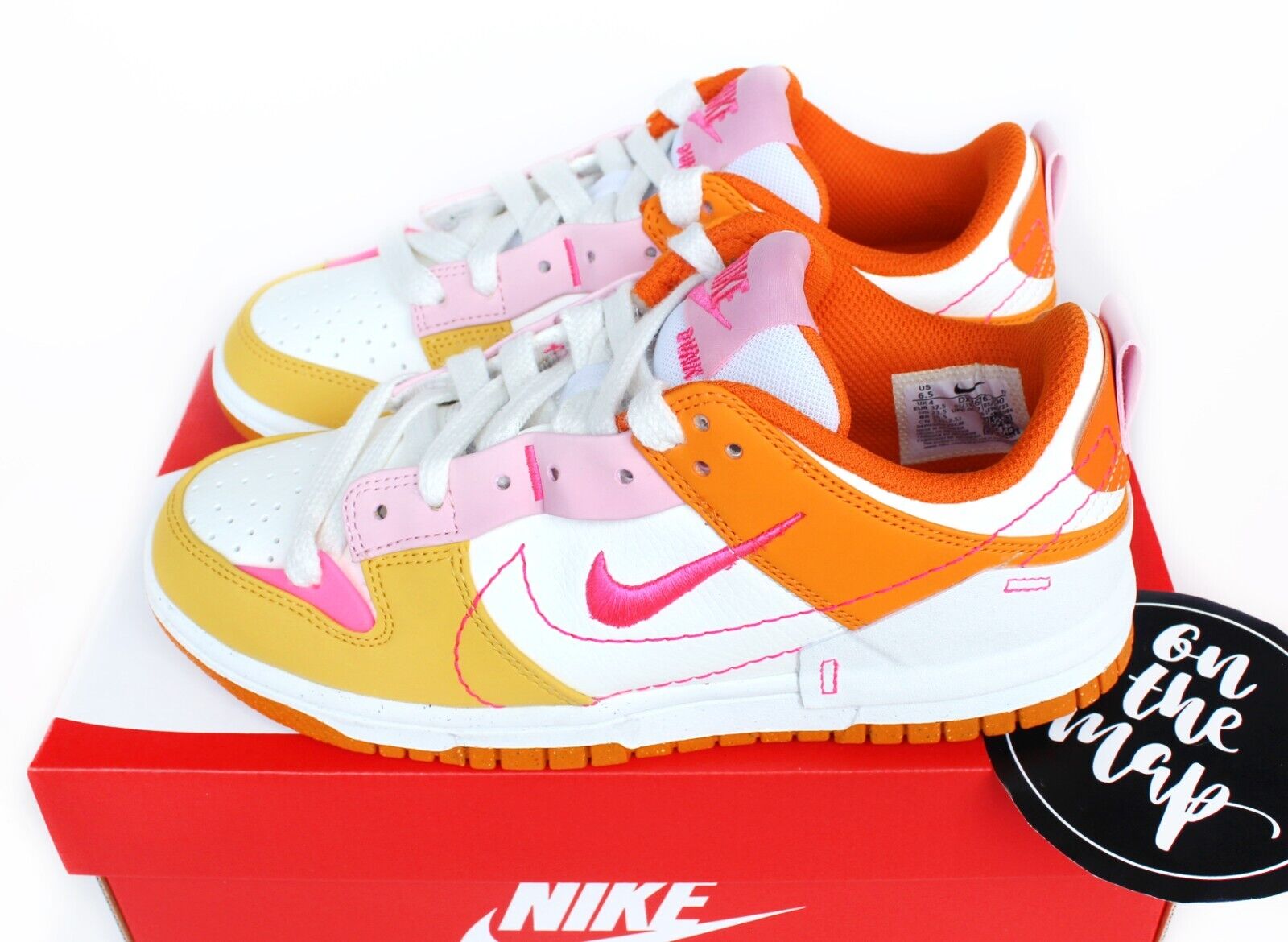 nike orange pink sneakers