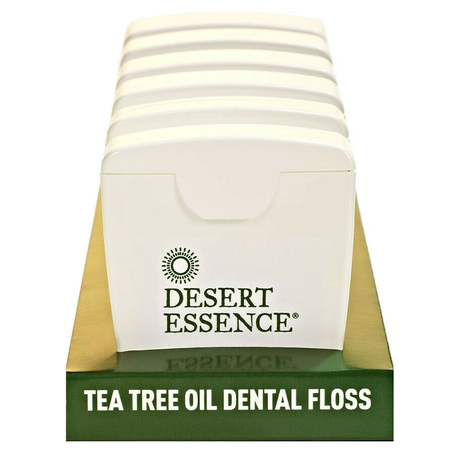 NEW Desert Essence Organic Dental Floss W/Tea Tree Oil 50 Yards