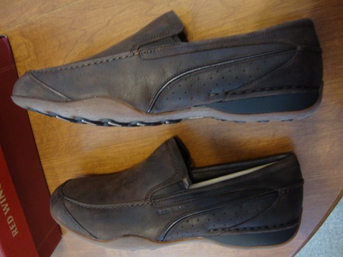 Red Wing Logan LOAFERS Brown Leather Wide Comfort Shoes Men's US 10 W NEW w/Box - Picture 5 of 12