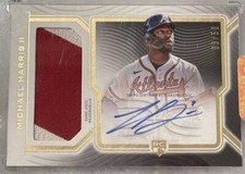 2023 Topps Definitive Michael Harris II Rookie Game Used Patch & Autograph 03/50