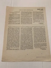 WWII 1944 Office Of Price Administration OPA Retailer Instruction RMPR 289