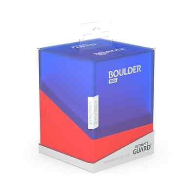 Ultimate Guard Boulder SYNERGY 100+ Deck Case BLUE/RED Holds Double Sleeves