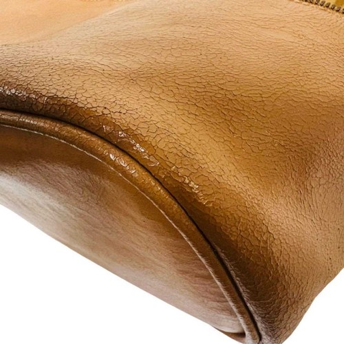 miu miu Vanity Cosmetic Pouch Leather Brown women's USED FROM JAPAN - 第 10/11 張圖片