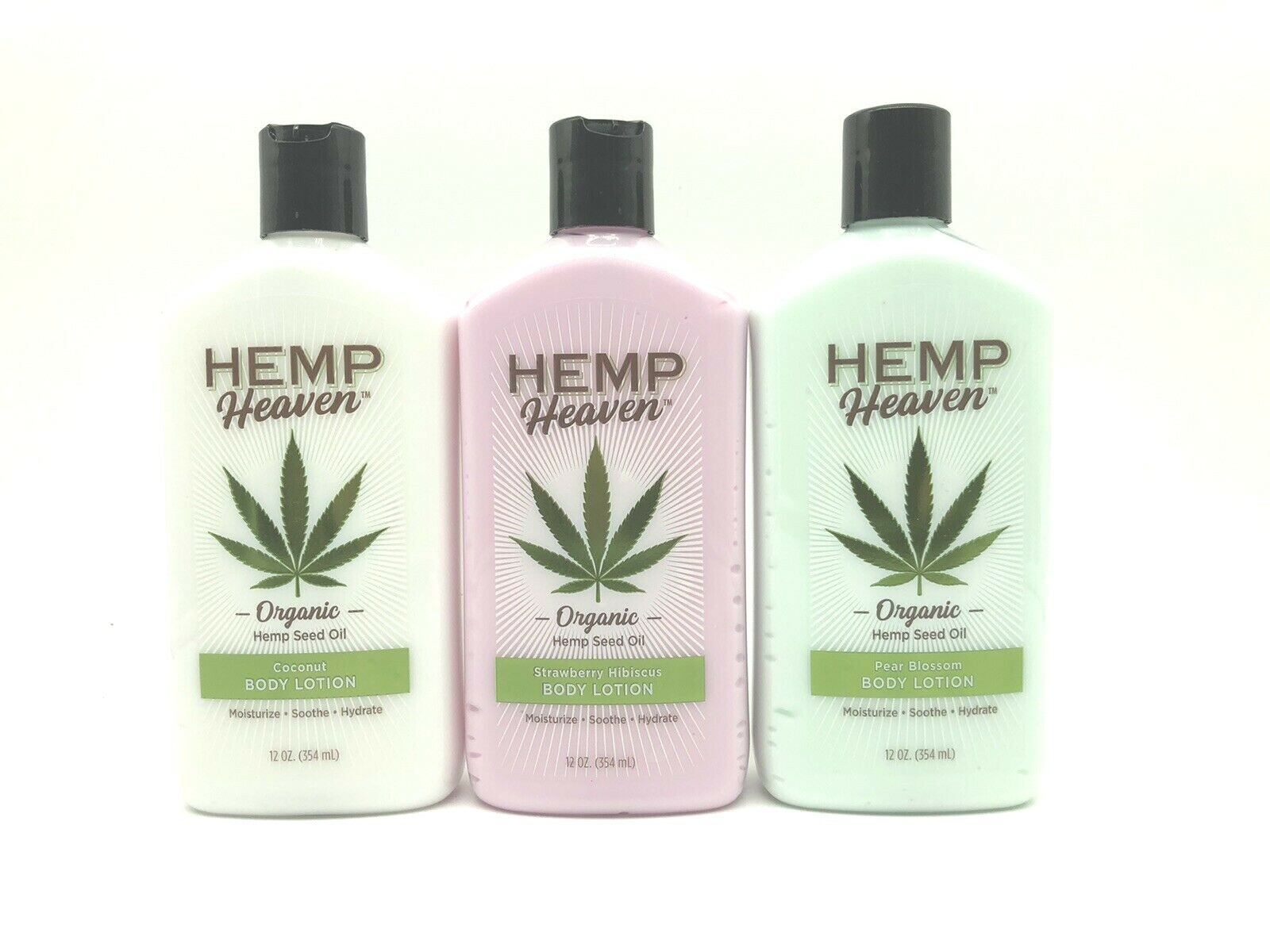 Hemp Heaven Organic Hemp Seed Oil Body Lotion 12 oz Made In USA 1 Or 3