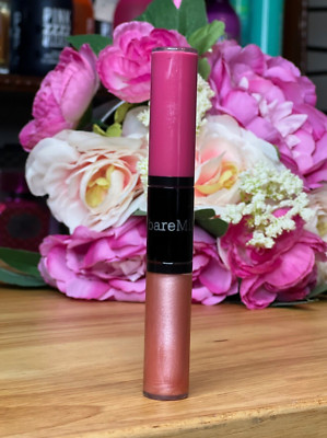 BareMinerals Double Ended Natural Lip Gloss Papaya Smoothie & Pink Guava .08 Oz