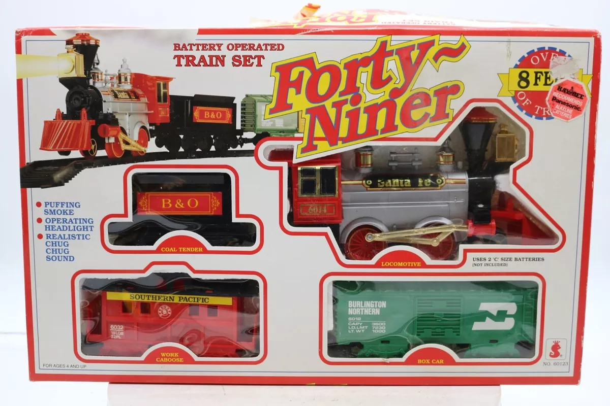 Vintage Forty Niner Battery Operated Train Set Tested Working