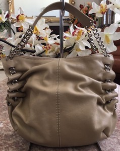 silver leather purse