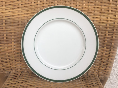1 Dinner Plate Williams Sonoma Brasserie Green Stripes Bands White