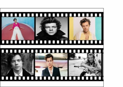 Harry Styles Filmrolle A4 Glasur Blatt essbar Tortenaufleger / Tortenrand