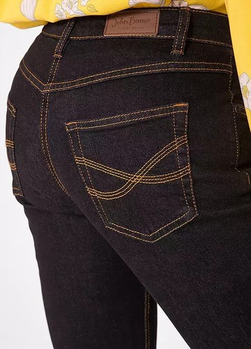 JOHN BANER Perfect Fit Jeans in Indigo UK 28 L 31 PLUS Size (fm73-8) - Picture 2 of 3