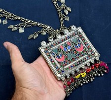 Authentic Afghan Kuchi Pendan Chain Necklace Ethnic Dancing Tribal Bohemian Boho
