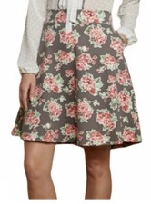 Matilda Jane Floral Cheryl Skater Flare Skirt With Pockets Size Large