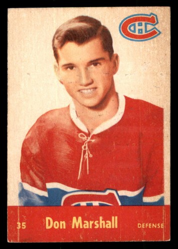 Don Marshall #35 1955 Parkhurst card