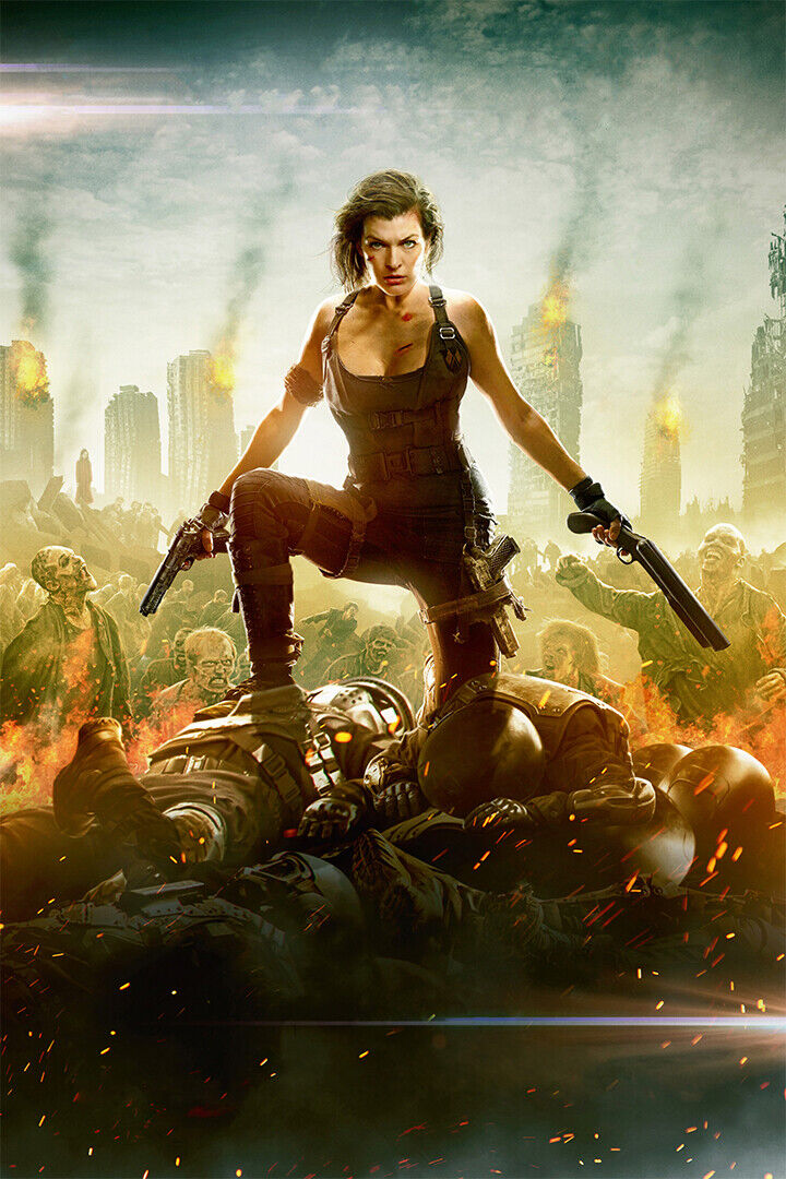 Resident Evil: The Final Chapter posters furiously shoot at nothing -  SciFiNow