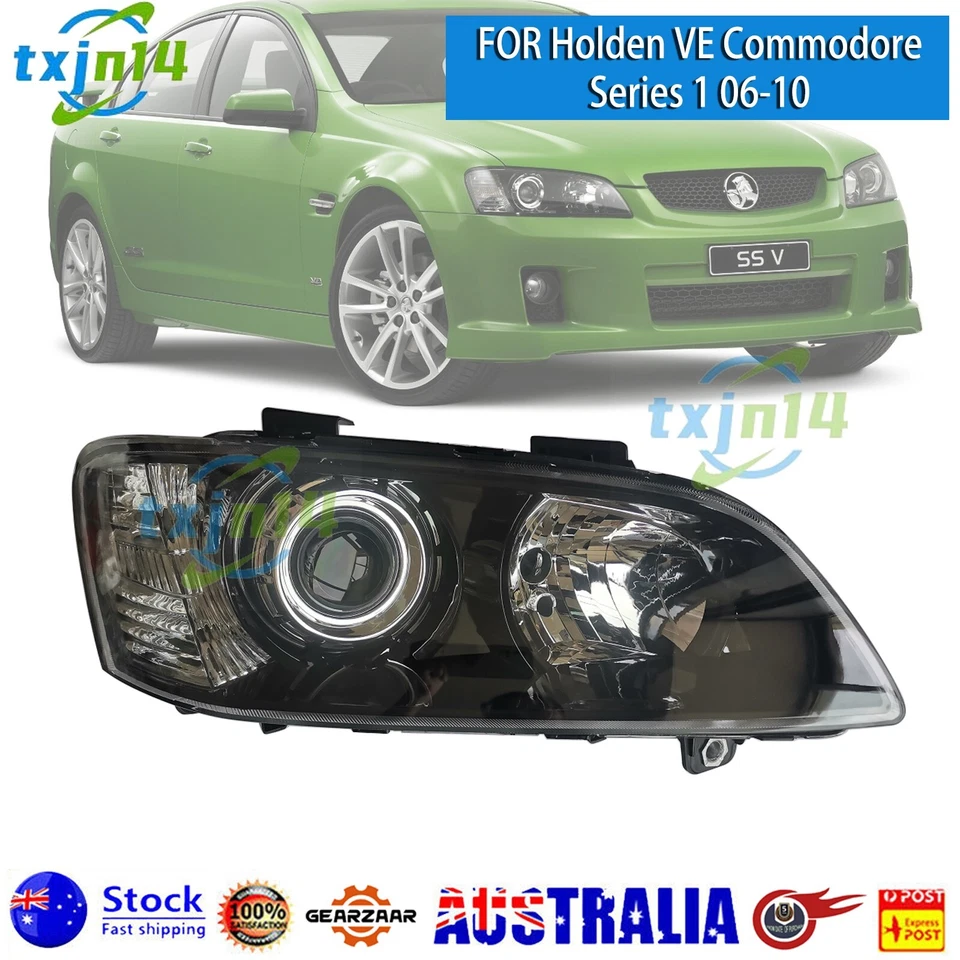 Pair/Set Projector Head Lights Black For Holden VE Commodore Series 1 '06~'10 AU - image 4 of 4