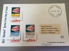 GB STAMPS 1971 STRIKE MAIL COVER FLOWN BY BEA TO BELFAST ON FIRST DAY COVER