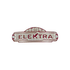 Elektra Mini Veritcale / Microcasa distintivo logo argento originale (02636018)