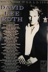 David Lee Roth : Your Filthy Little Mouth Huge 1994 UK Tour Poster