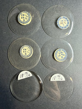 LOT OF 6 GLASS POCKET WATCH CRYSTALS SIZE 18 / 19 REPLACEMENT PARTS