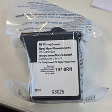Pitney Bowes 797-0RN Red Non-Fluorescent Ink Cartridge for K700 Postage Meter