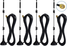 Dual Band Long Range Wifi Antenna 4-Pack , 9Dbi 2.4GHZ 5GHZ 5.8GHZ RP-SMA Conn